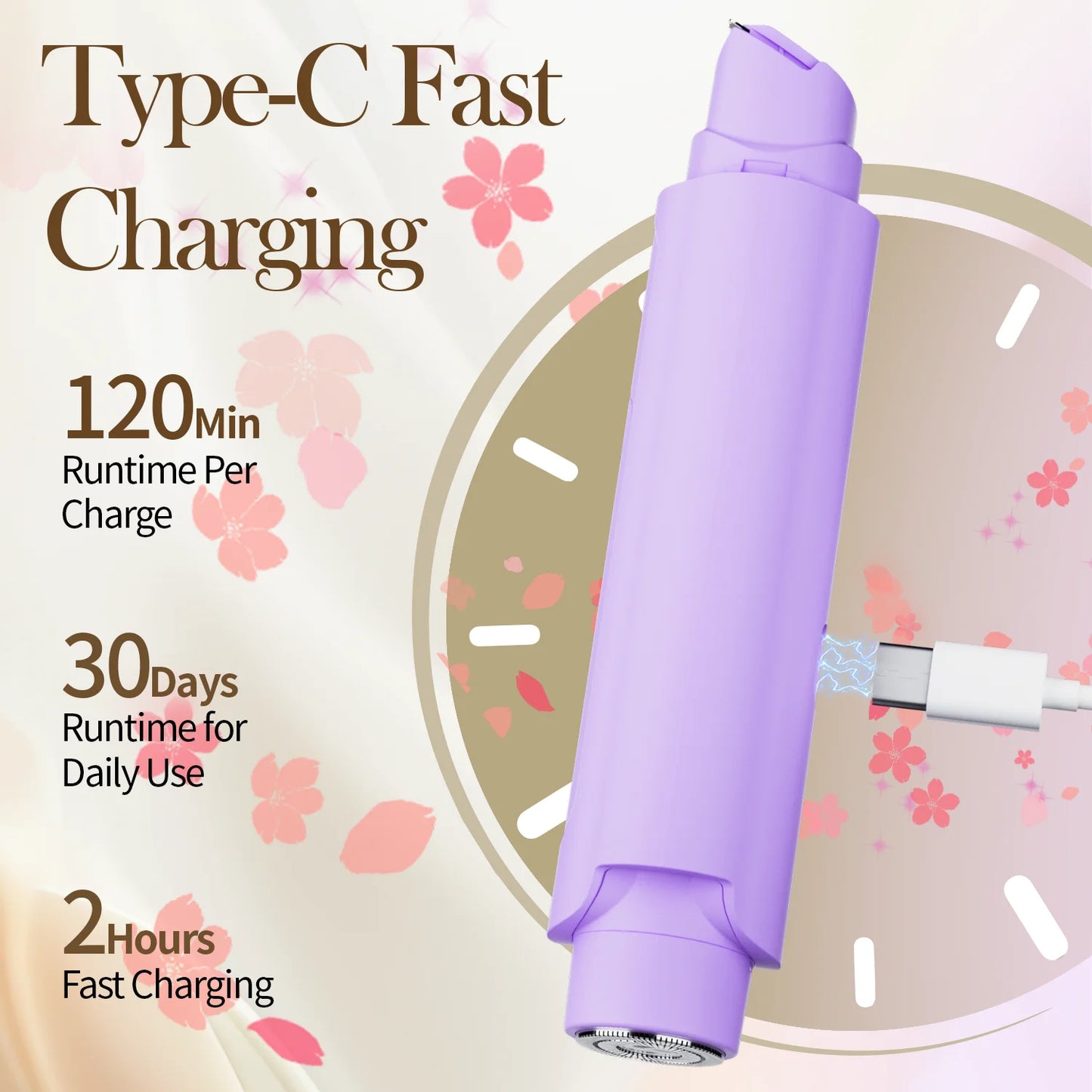 Electric Double-Headed Shaver for Men Women Special Private Pubic Hair Armpit Hair Removal Machine Household Use for Girls