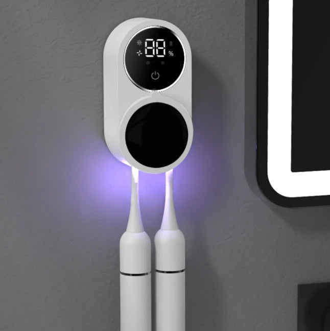 Smart UVC Toothbrush Sanitizer and Dryer Wall-Mounted